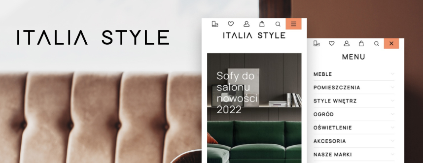 Sklep on-line Italia Style odświeżenie sklepu