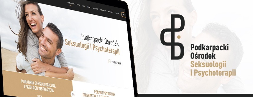 Strona www, logo Podkarpacki Ośrodek Seksuologii i Psychoterapii