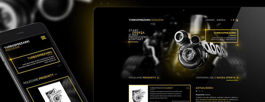 Strona www, projekt graficzny Turbosprężarki serwis i regeneracja